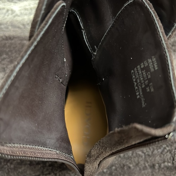 Coach Brown Suede Jessie Booties - Picture 5 of 9